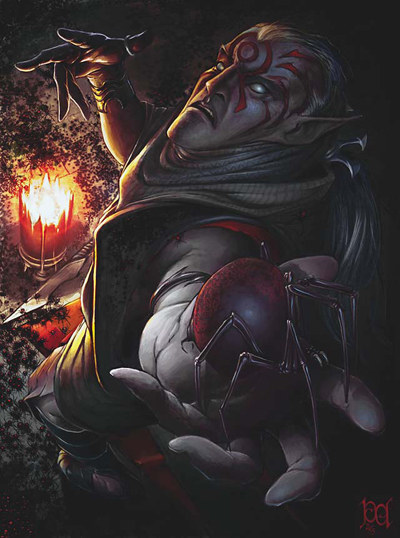 Drow, arachnomancien (5.5) Drow, arachnomancien (5.5)
