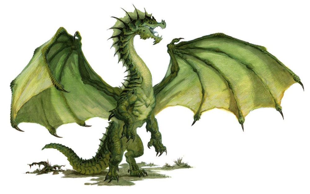 Dragon vert, ancien Dragon vert, ancien